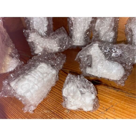 Vintage Bisque Nativity Set White Unopened Pieces - Picture 6 of 7